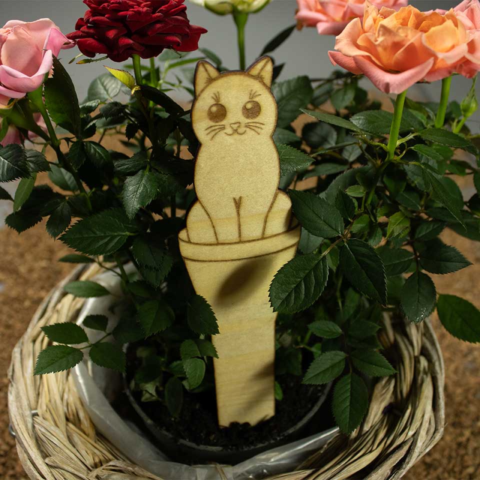 Cat plant - Plant marker
