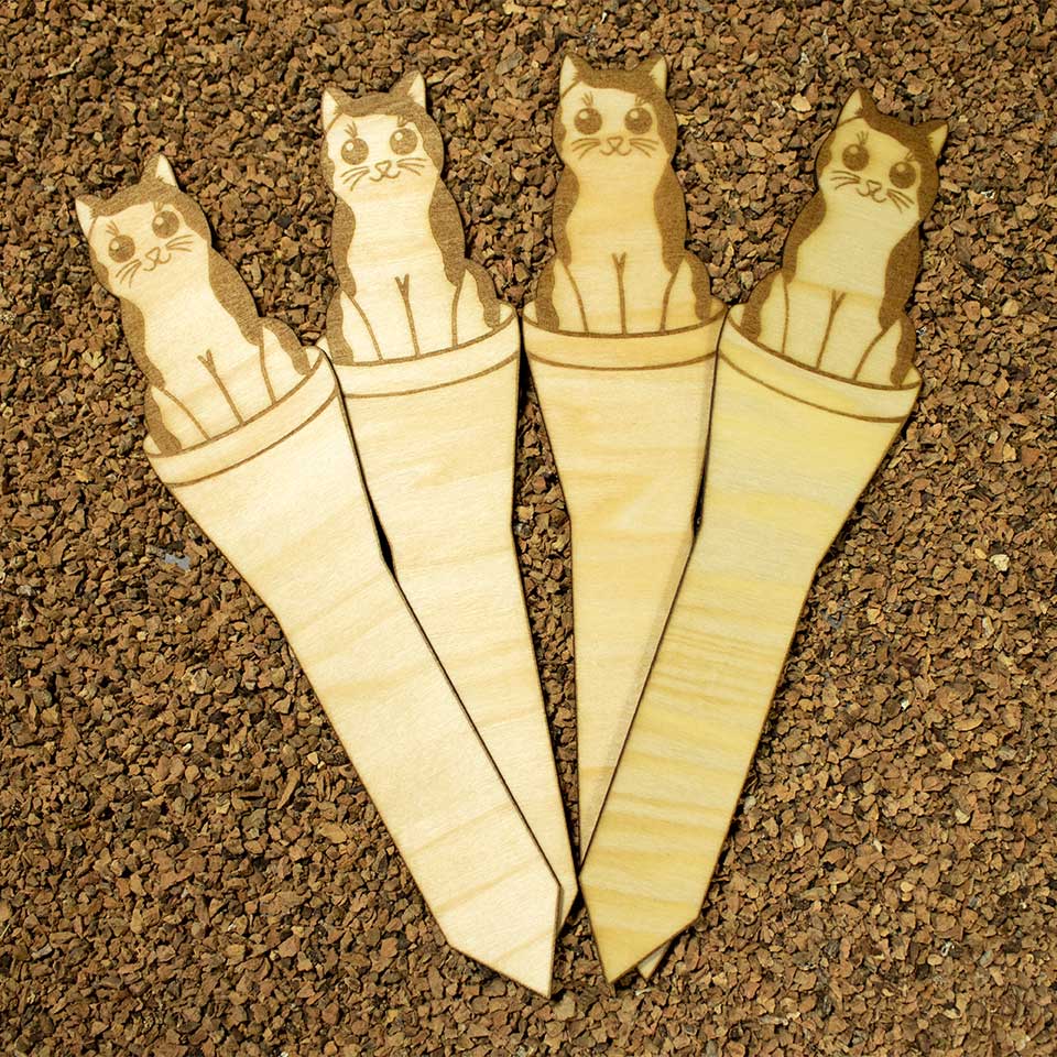 Cat plant spotted - Plant marker
