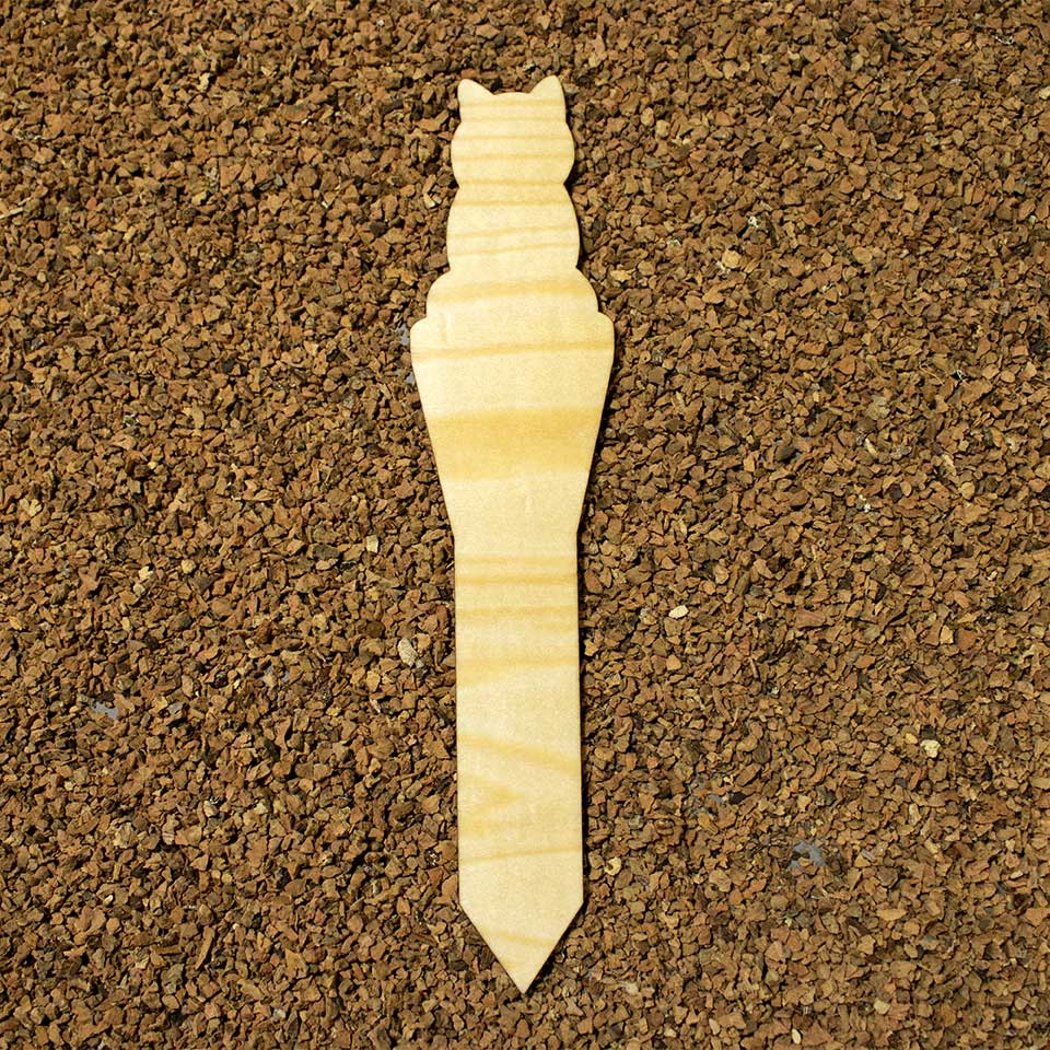 Cat plant striped - plant marker