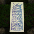 Cat Tower - Linocut Print Bookmark