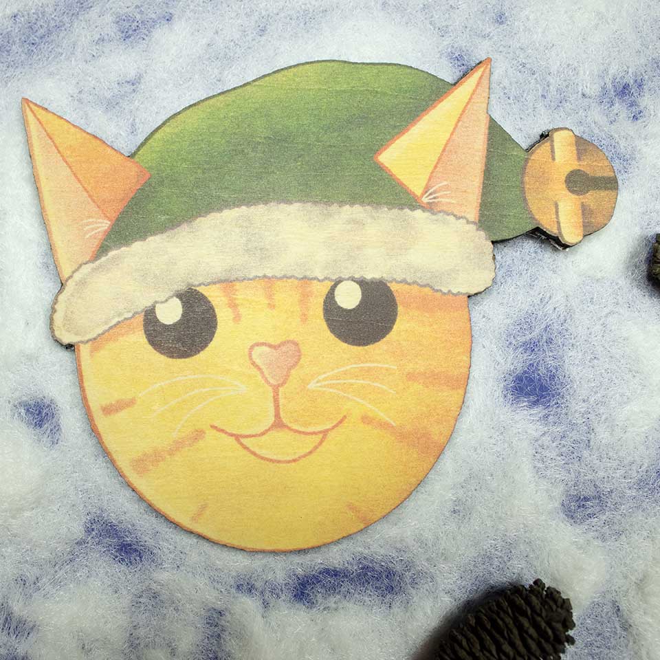 Cat elf - coaster
