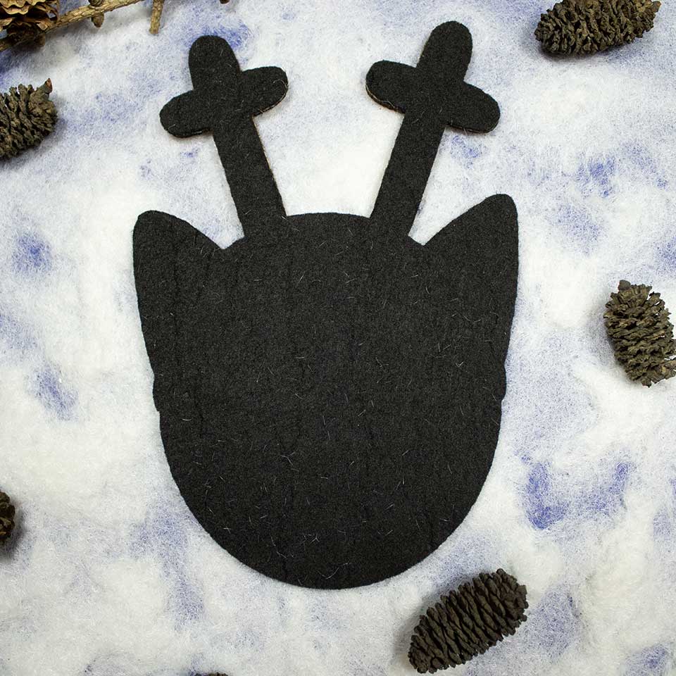 Christmas Cat coaster complete