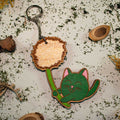Dandelion seed flight: joy - key ring