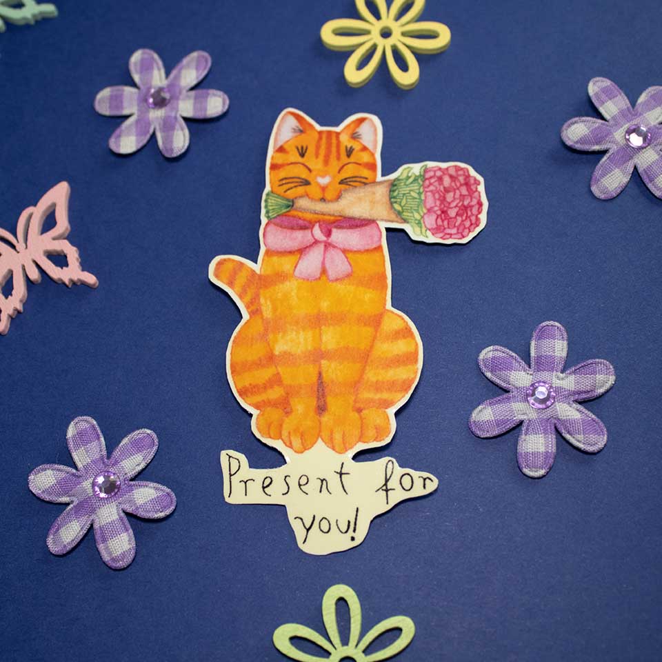 Floral Greetings - Sticker