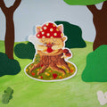 Relaxed mushroom cat - Sticker