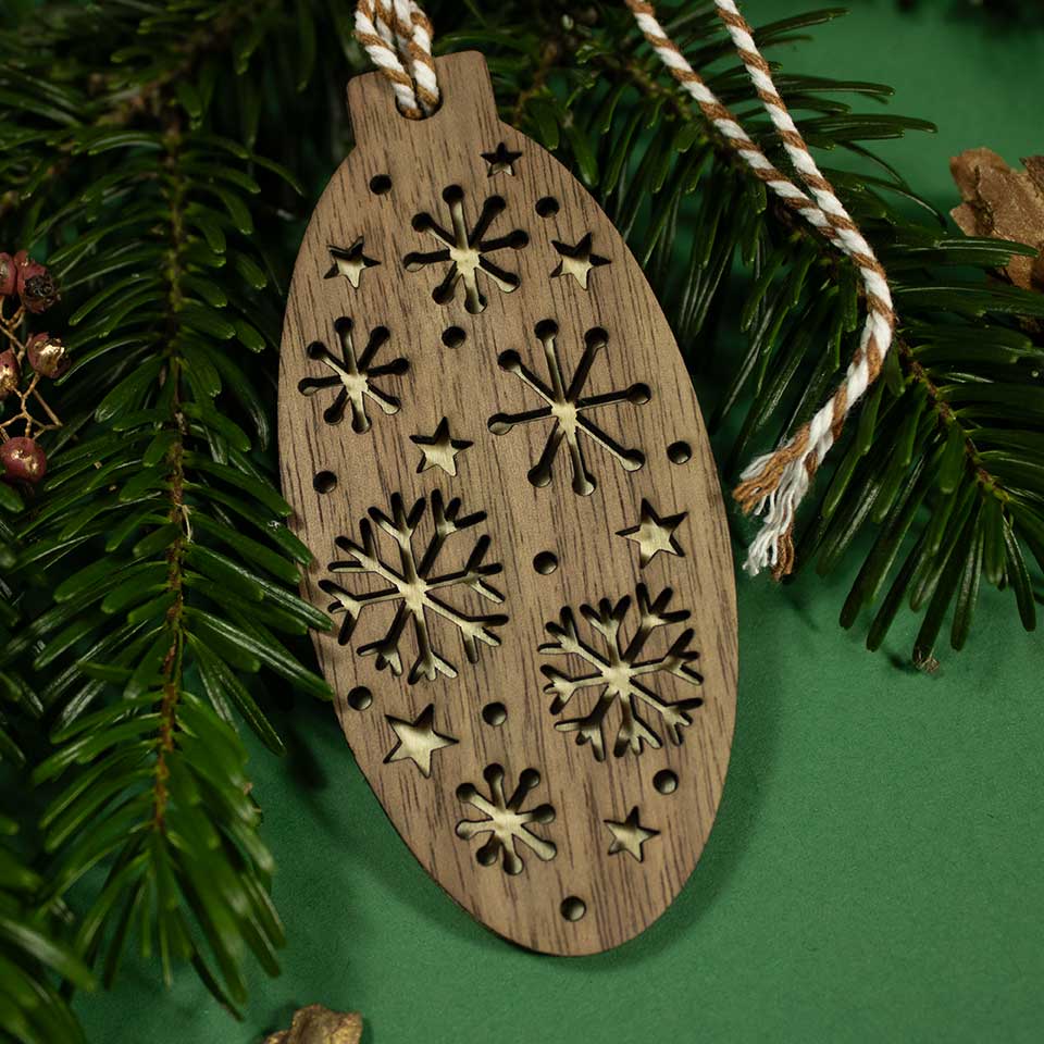 Snowy night - Ornament